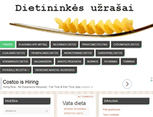 Tablet Screenshot of dietininkesuzrasai.info